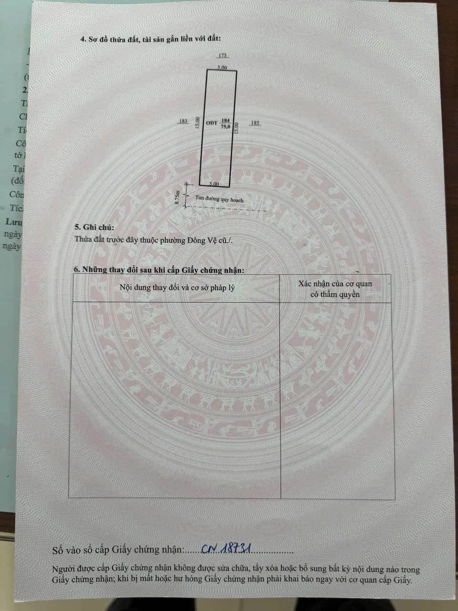 Bán đất TĐC Núi Long 75m² 3,3 tỷ - Ảnh thu nhỏ 5