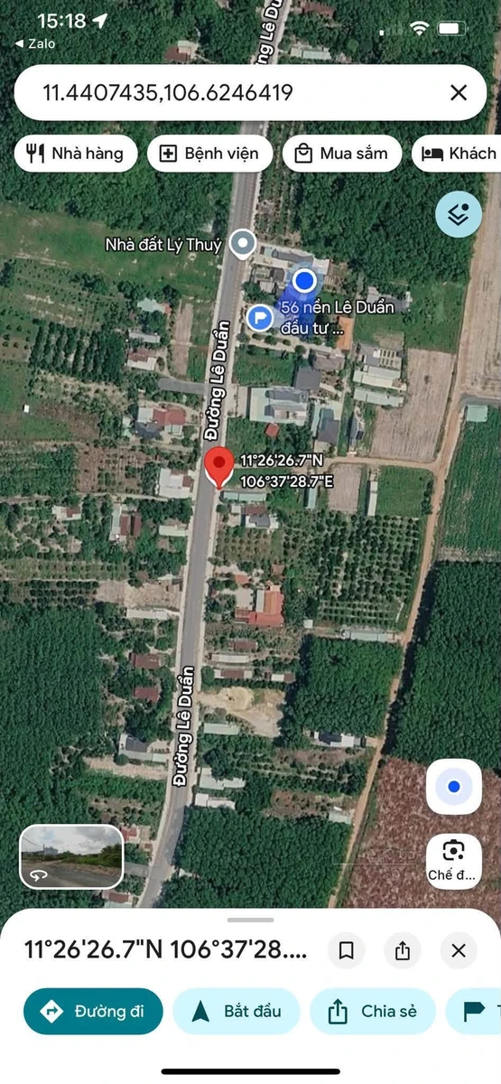 Bán đất mặt tiền Lê Duẩn Chơn Thành 175m2 - Ảnh thu nhỏ 3