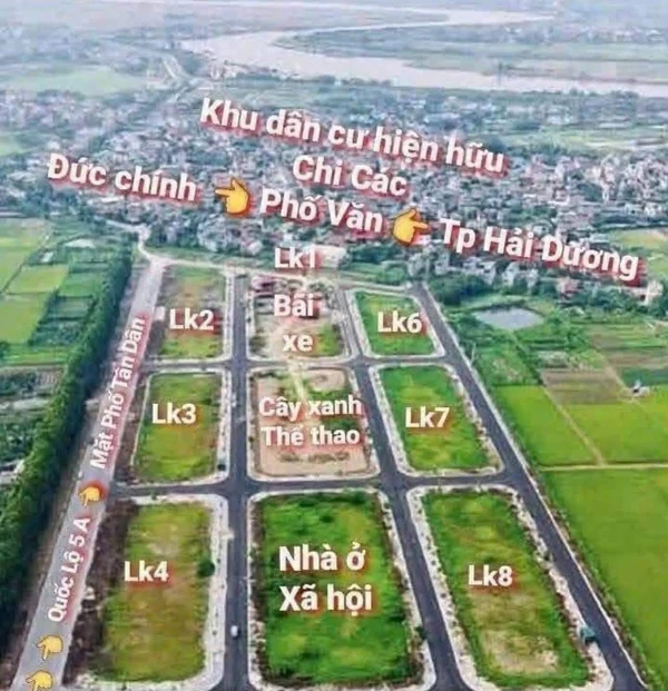 Bán LK7 76,5m2 Tân Dân Hải Phòng 1.8 tỷ