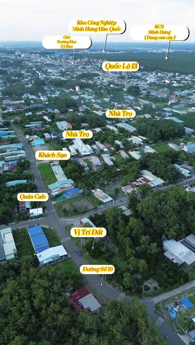 Bán đất kinh doanh 140m² Minh Hưng, Bình Dương 950 triệu - Ảnh thu nhỏ 3