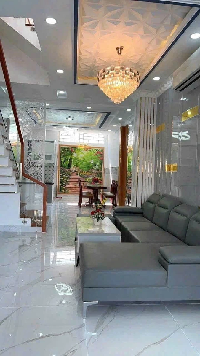 Bán nhà hẻm 67 Đào Tông Nguyên, Nhà Bè, 4x16,5m, trệt 2 lầu sân thượng, 4PN 4WC, giá 6,9 tỷ - Ảnh thu nhỏ 3