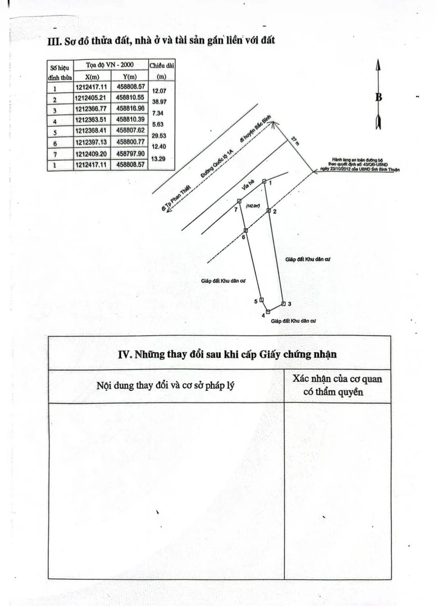 Bán đất mặt tiền Quốc lộ 1A Hàm Thắng 505m2, giá 8 tỷ - Ảnh thu nhỏ 5