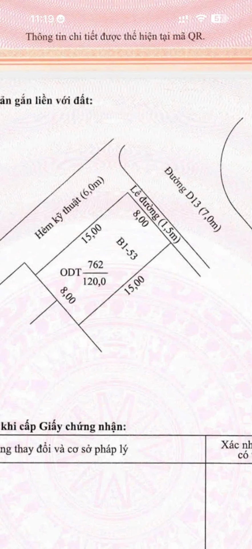 Bán nền 120m2 mặt tiền 7m Cần Thơ 5 tỷ - Ảnh 1