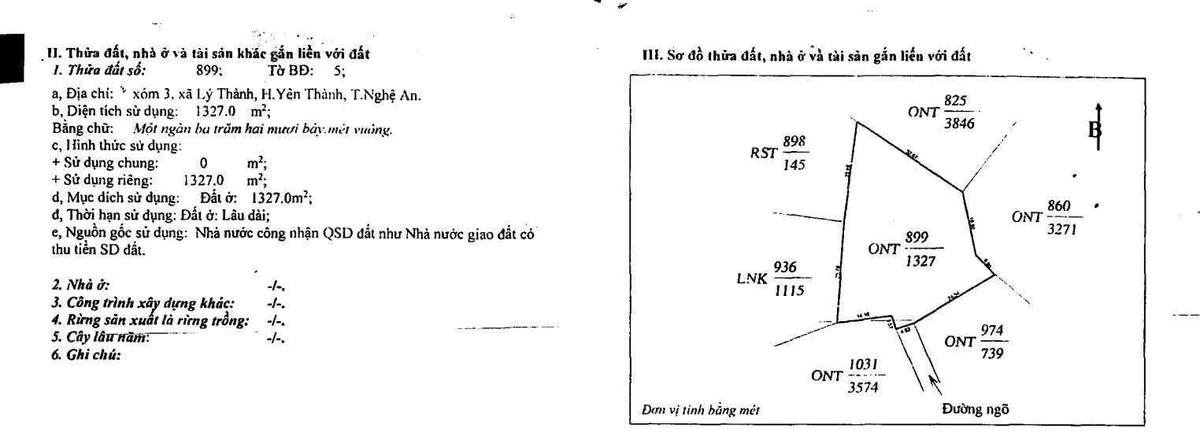 Bán đất ở 1.327m² tại Yên Thành, Nghệ An - Ảnh thu nhỏ 2