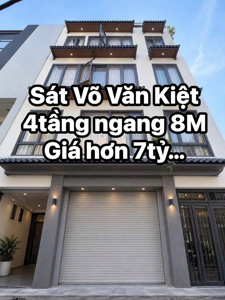 Bán nhà 4 tầng ngang 8m, 62m² gần Võ Văn Kiệt, Quận 1 - Ảnh 1