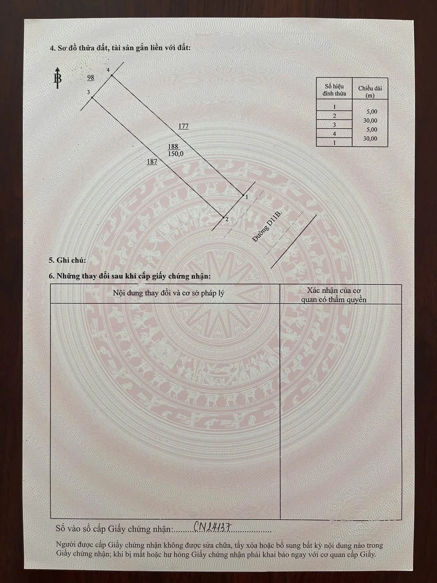 Bán đất xây trọ Becamex 150m2 gần chợ Minh Thành - Ảnh thu nhỏ 4
