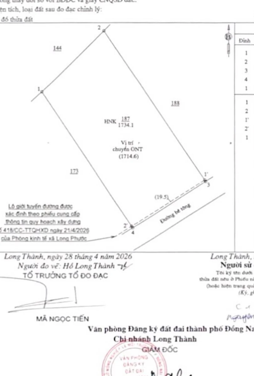 Bán 1743m² đất Long Phước mặt tiền 29.5m, 5 tr/m² - Ảnh thu nhỏ 5