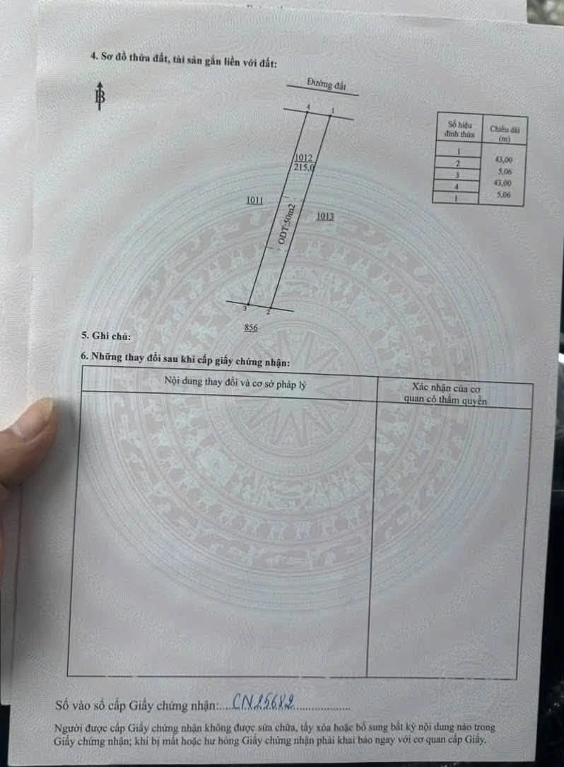 Bán đất Phường Minh Hưng 50m2 mặt tiền 3xx triệu - Ảnh thu nhỏ 4