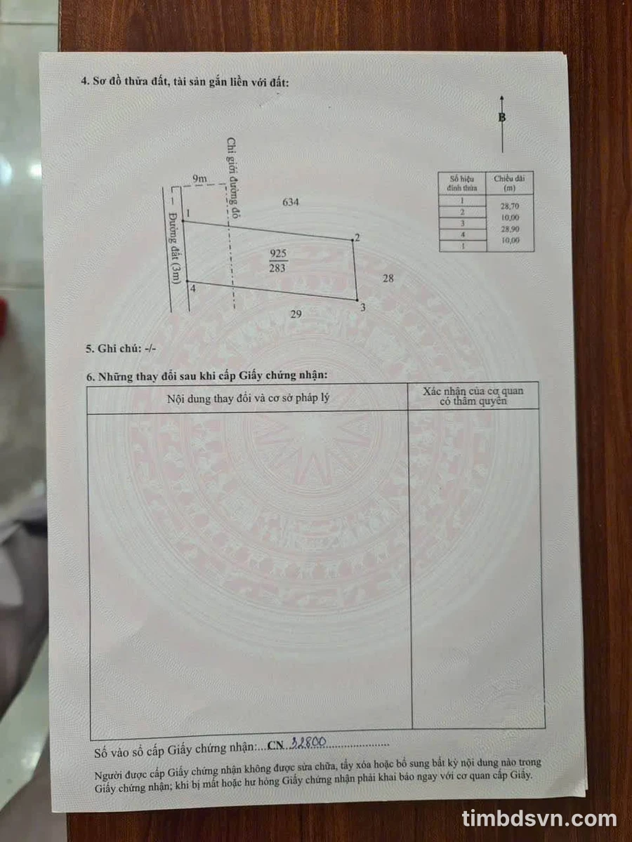 Bán đất Hóc Môn 784m² gần Vinhomes, giá 2.6 tỷ - Ảnh thu nhỏ 3
