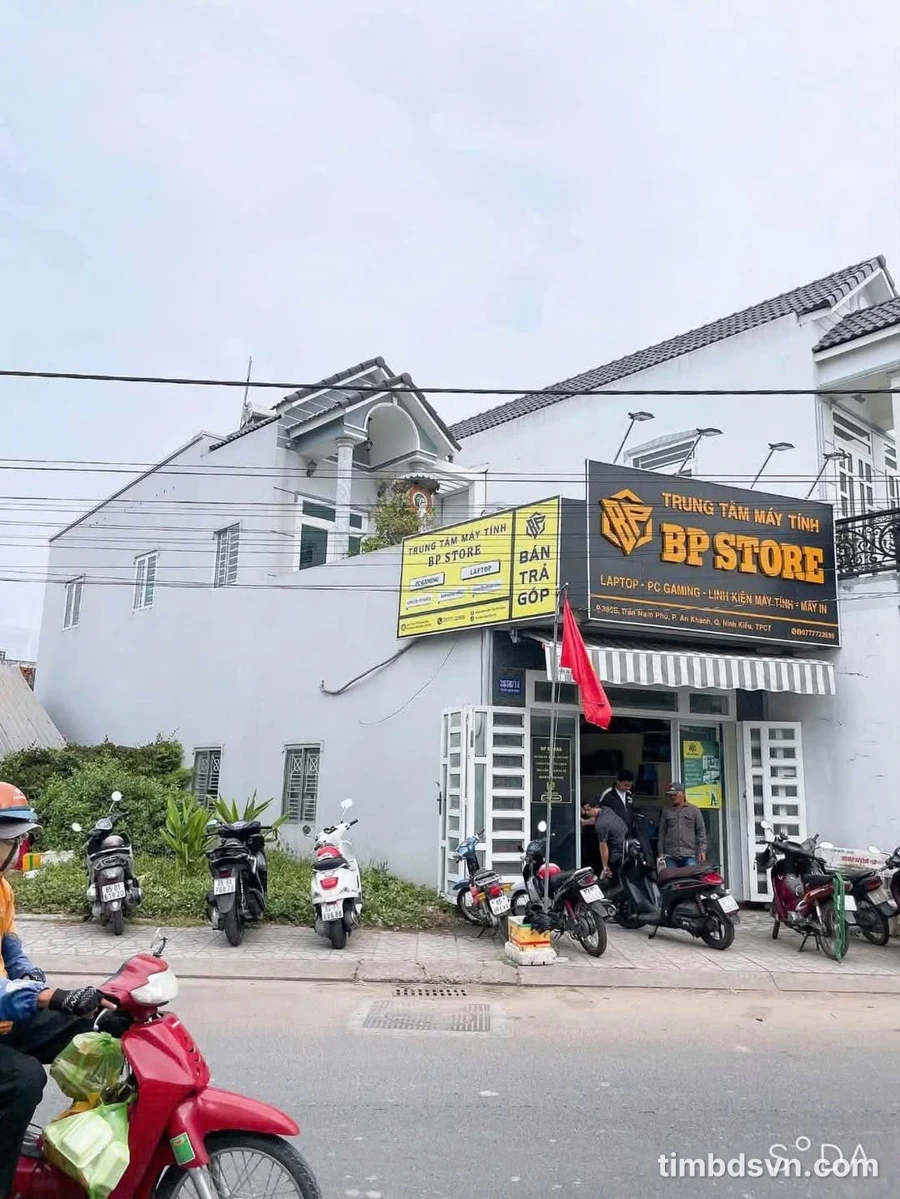Bán nhà 1 trệt 1 lầu sân thượng mặt tiền 74m² Cần Thơ - Ảnh 1