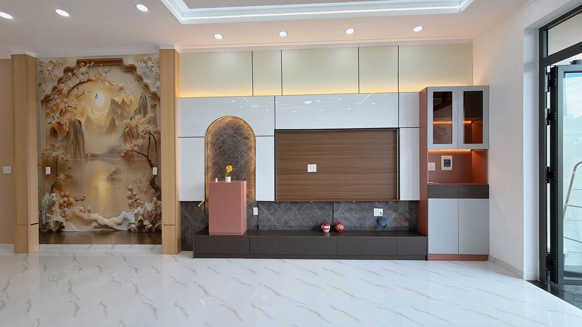 Bán nhà mặt tiền 1 trệt 1 lầu 5x26m, 3PN, gần KCN Cầu Tràm, Cần Đước - Ảnh thu nhỏ 5