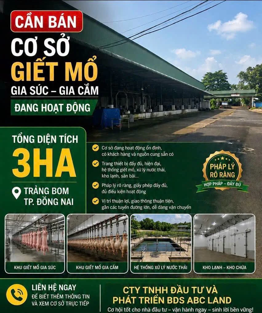 Bán nhà xưởng lò mổ gia cầm 28.000m2 Trảng Bom, Đồng Nai - Ảnh 1