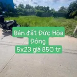 Bán lô đất mặt tiền xã Mỹ Hạnh 115m2 - 850 triệu - Ảnh thu nhỏ 1