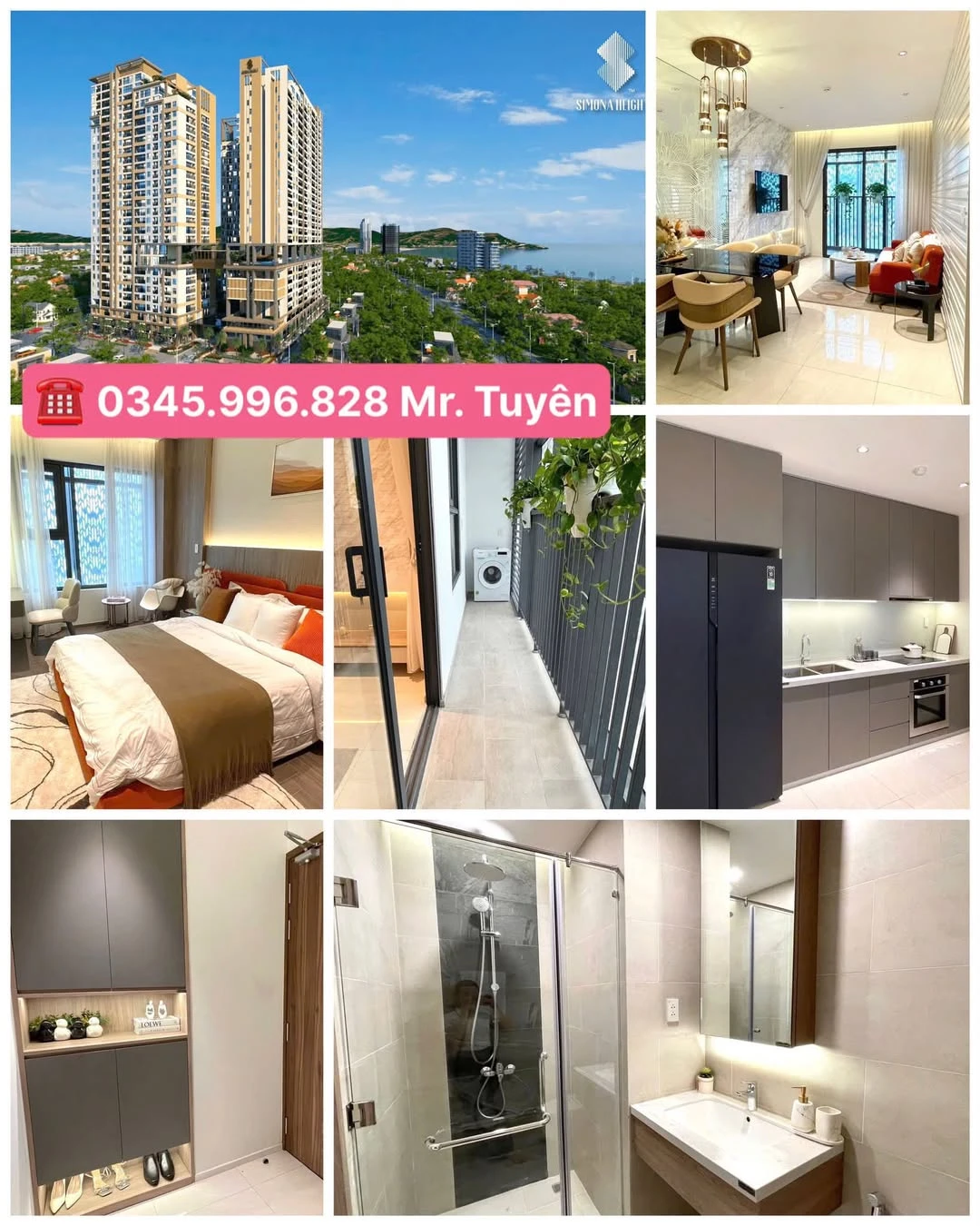 Bán căn hộ 1 phòng ngủ 45m2 Simona Heights Quy Nhơn 2.5 tỷ - Ảnh 1
