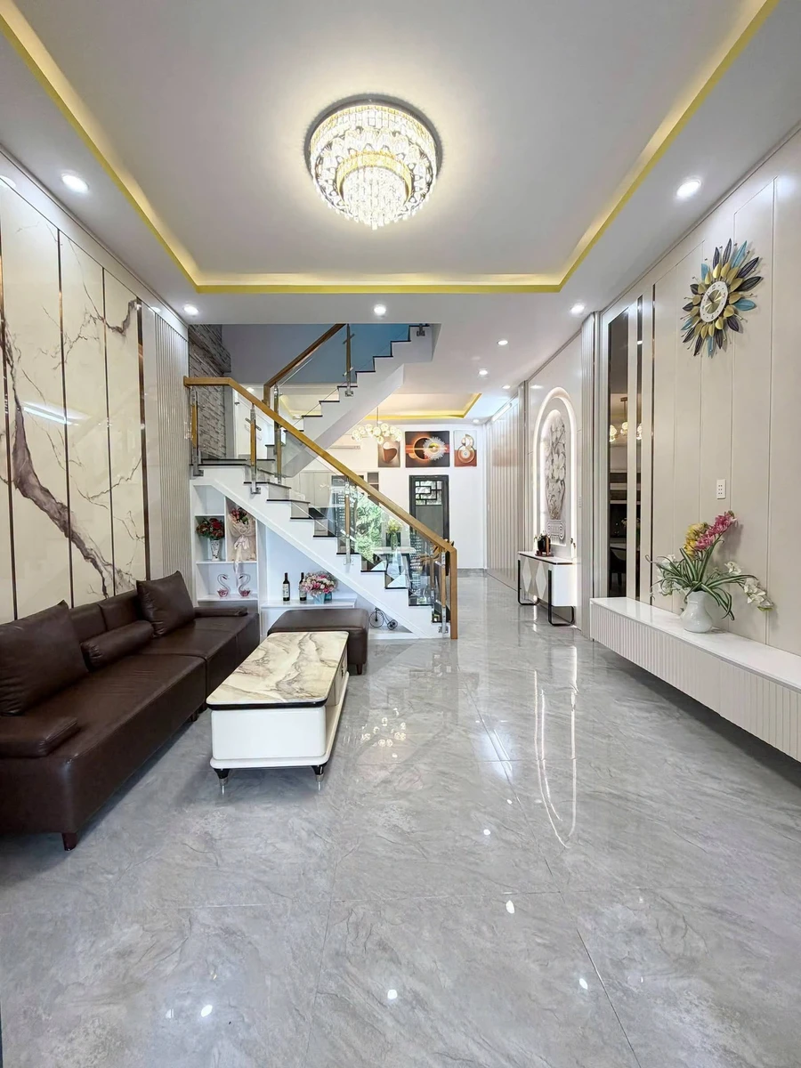 Bán nhà 1 trệt 2 lầu 3PN, DTSD 144,8m2 gần chợ Long Thượng, Cần Giuộc - Ảnh thu nhỏ 3