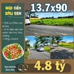 Bán đất mặt tiền Bàu Sen 1.223 m² giá 4.8 tỷ - Ảnh thu nhỏ 1