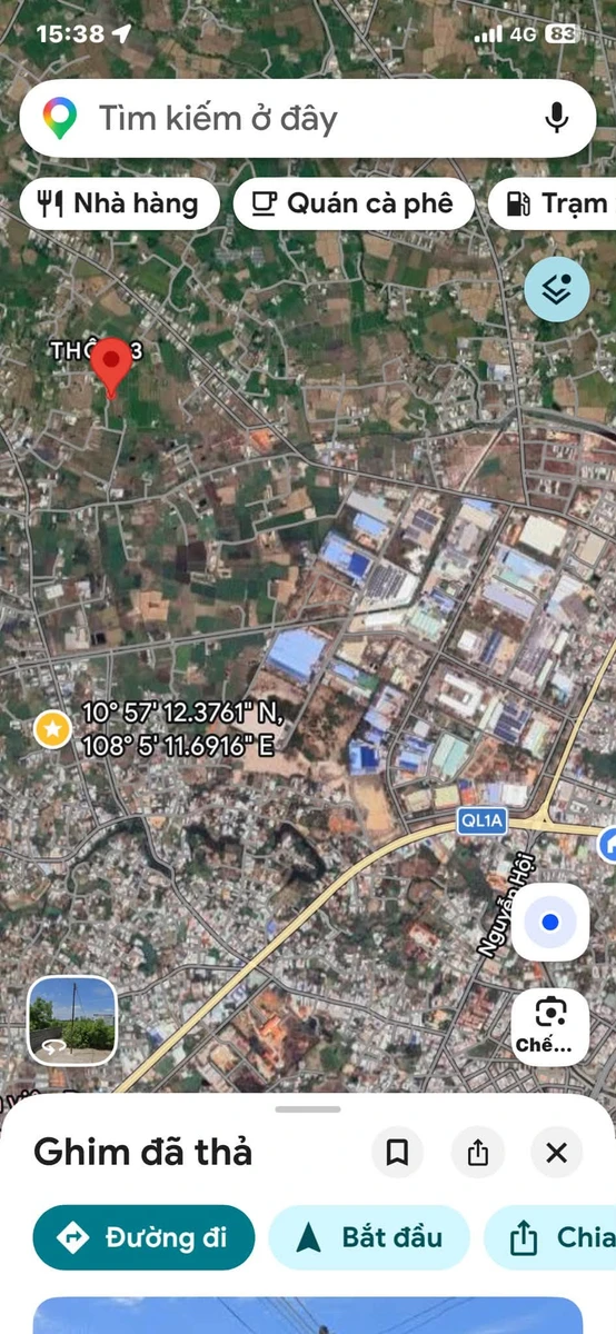 Bán đất 100m2 mặt tiền 82m tại Hàm Liêm, Bình Thuận 2 tỷ 850 - Ảnh 1