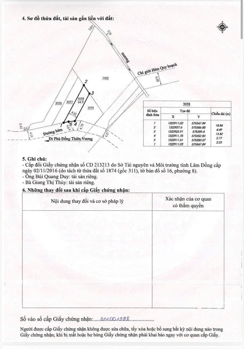 Bán đất xây dựng 65m2 sổ hồng riêng Phường 8 Đà Lạt 4.8 tỷ - Ảnh thu nhỏ 2