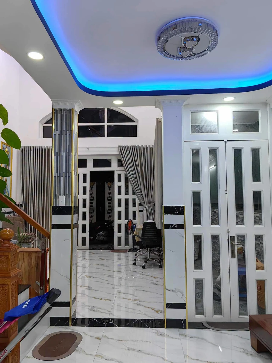 Bán nhà 3 tầng mới 79m², 3PN 3WC, hẻm ô tô đường Nguyễn Thị Thảnh, Hóc Môn - Ảnh thu nhỏ 3
