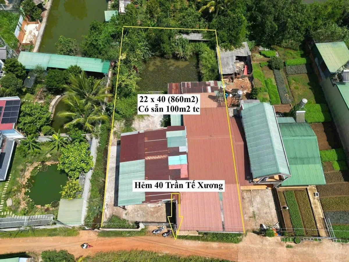 Bán nhà hẻm Trần Tế Xương, 100m², Bảo Lộc - Ảnh 1