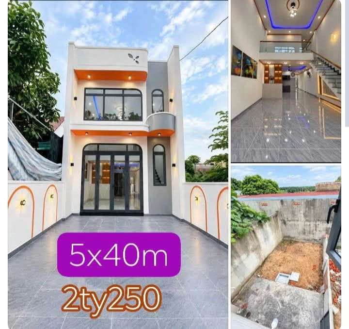 Bán nhà gác lửng sân vườn 200m2 Bến Cát 2,25 tỷ - Ảnh 1