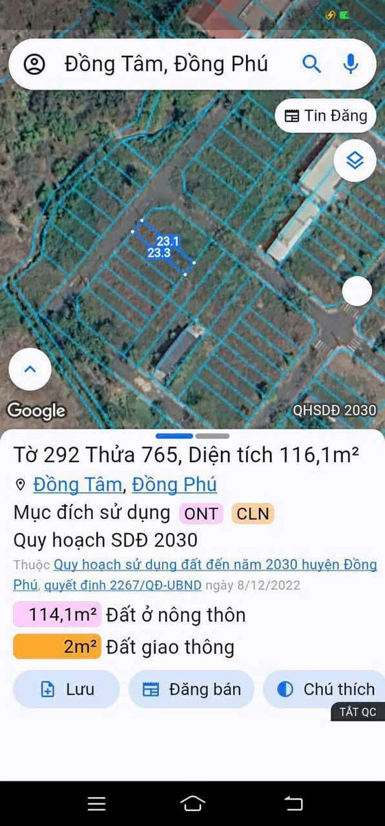 Bán đất Công Thành Tân Phước 400 triệu - Ảnh thu nhỏ 3
