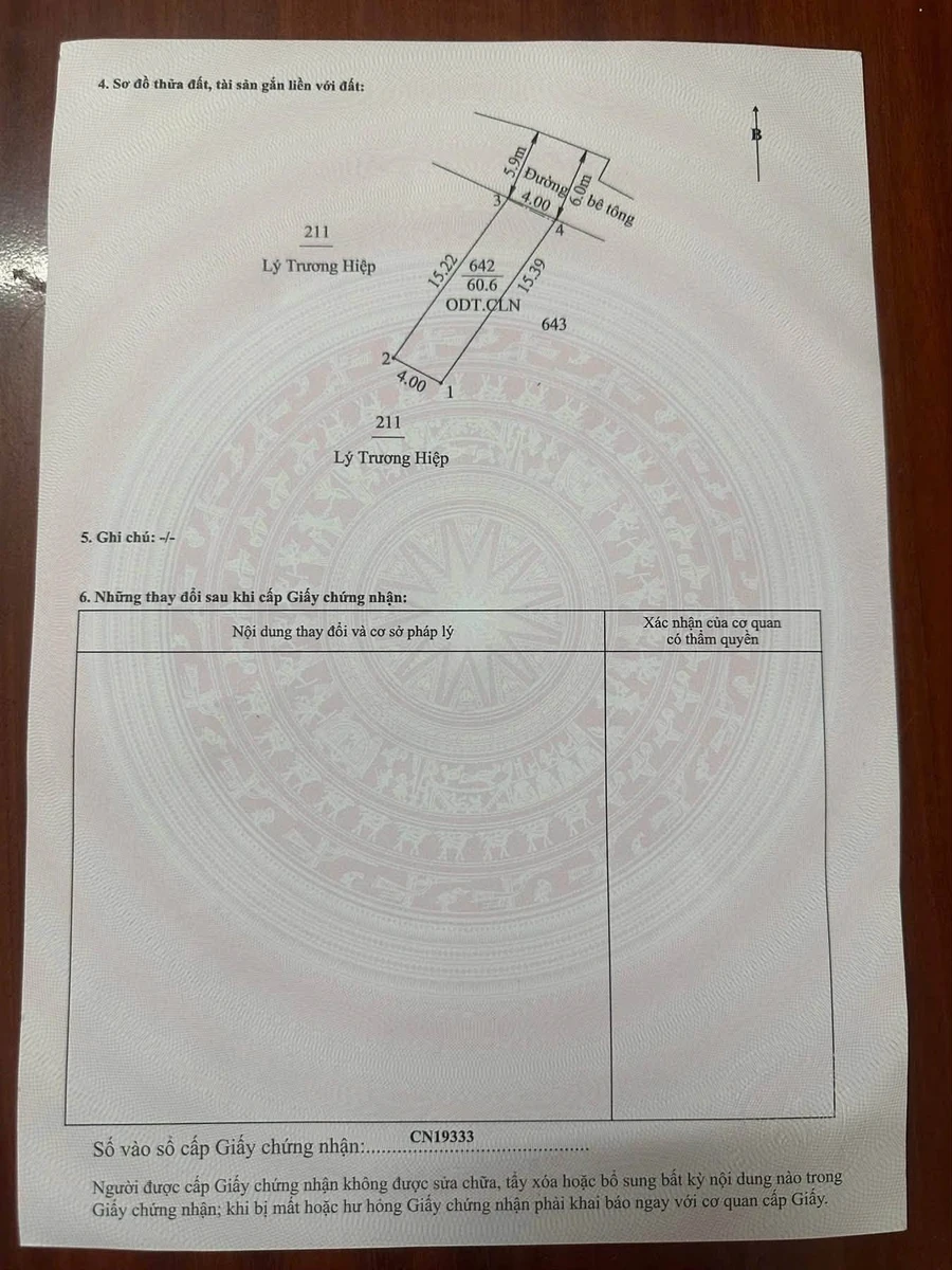 Bán đất Chánh Nghĩa Bình Dương 60m² 1 tỷ 950 - Ảnh thu nhỏ 4
