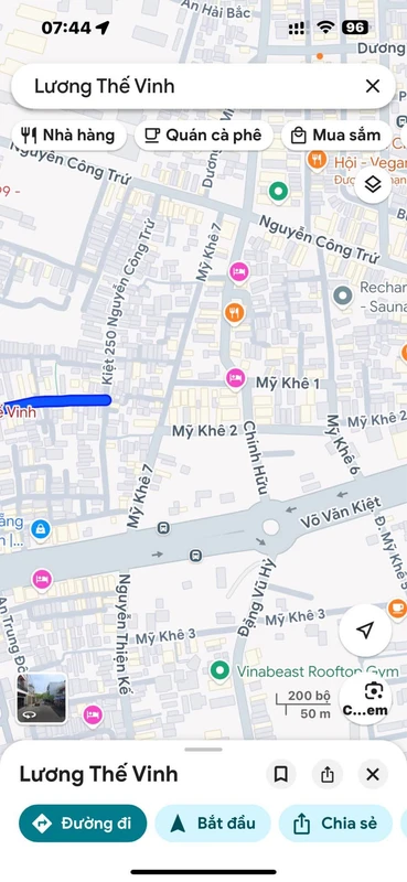 Bán nhà 2 tầng kiệt oto Lương Thế Vinh gần Mỹ Khê, 80m2, 7 tỷ