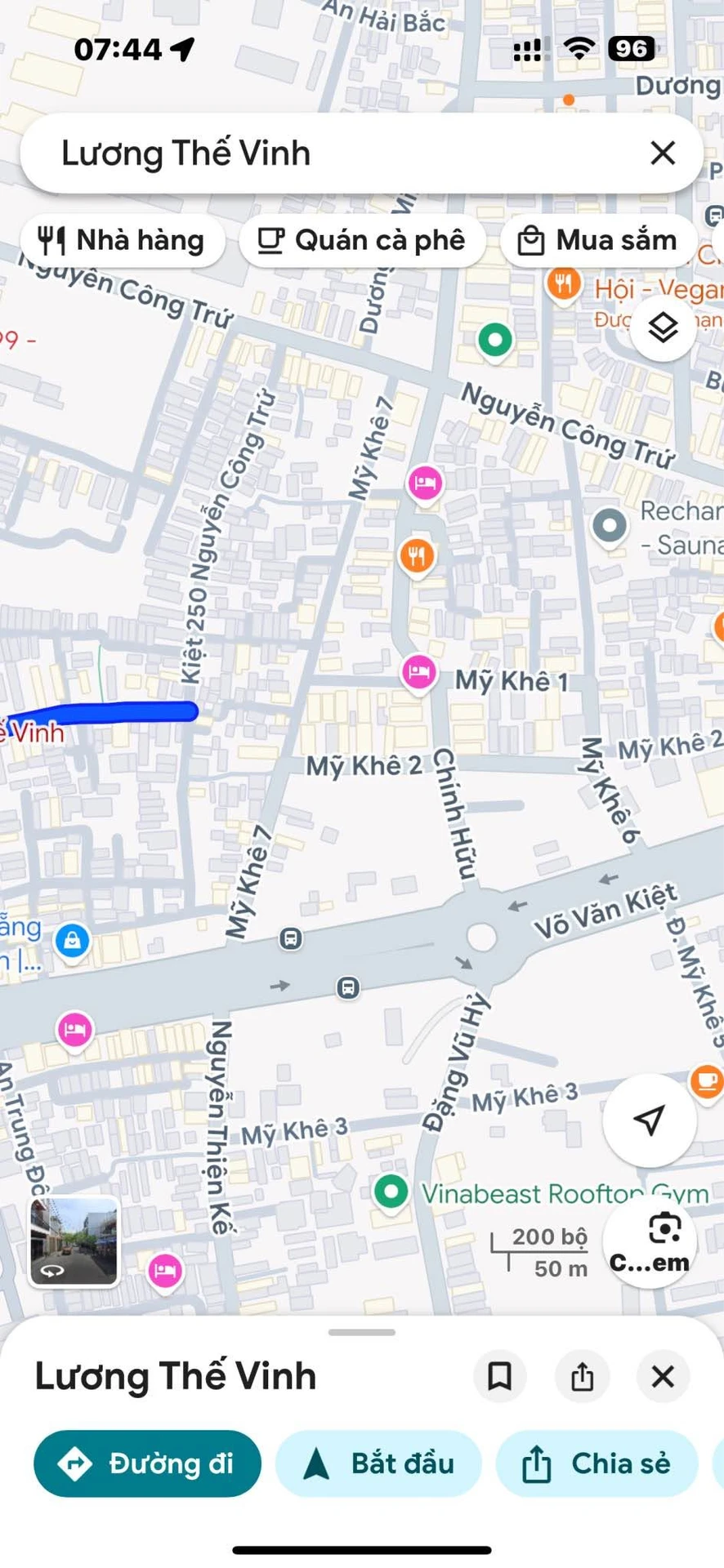 Bán nhà 2 tầng kiệt oto Lương Thế Vinh gần Mỹ Khê, 80m2, 7 tỷ - Ảnh 1