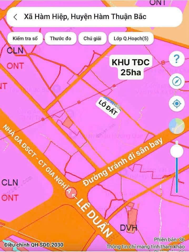 Bán lô đất 200m² gần Lê Duẫn, Bình Thuận, 1 tỷ 3 - Ảnh thu nhỏ 2