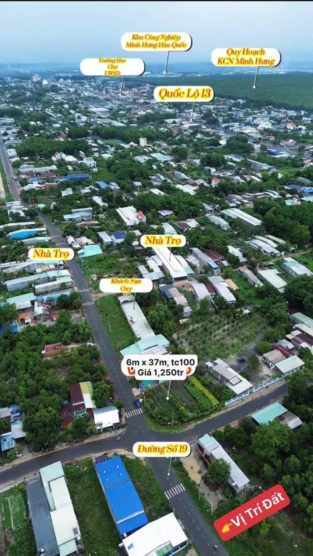 Bán đất Minh Hưng 100m2 giá 900tr, gần KCN