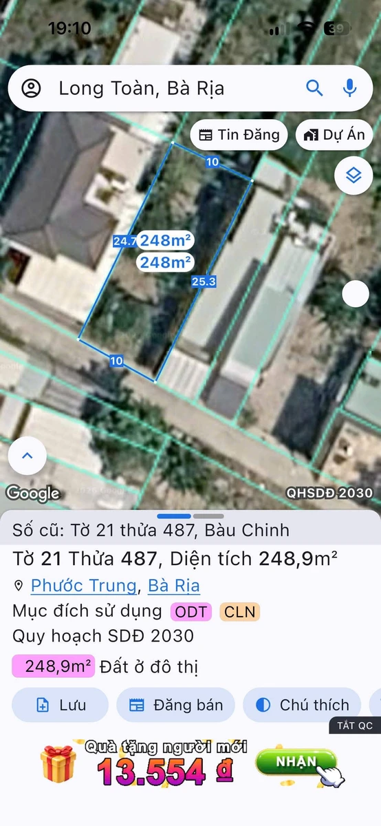 Bán đất biệt thự 2500m² Bà Rịa 4.5 tỷ - Ảnh thu nhỏ 5