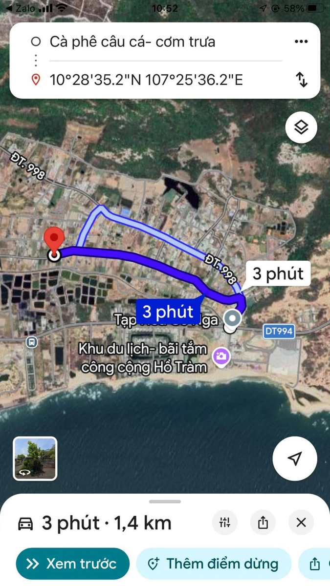 Bán đất 198m² có nhà cấp 4 gần biển Hồ Tràm, 3,2 tỷ - Ảnh thu nhỏ 4