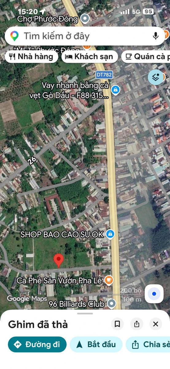 Bán lô đất thổ cư 728m2 mặt tiền nhựa gần KCN Phước Đông, Gia Lộc, Tây Ninh - Ảnh thu nhỏ 2