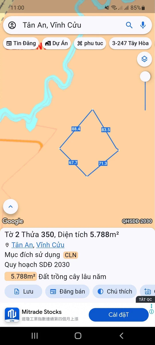 Bán đất 6 sào Tân An Vĩnh Cửu Đồng Nai 1,8 tỷ - Ảnh thu nhỏ 2