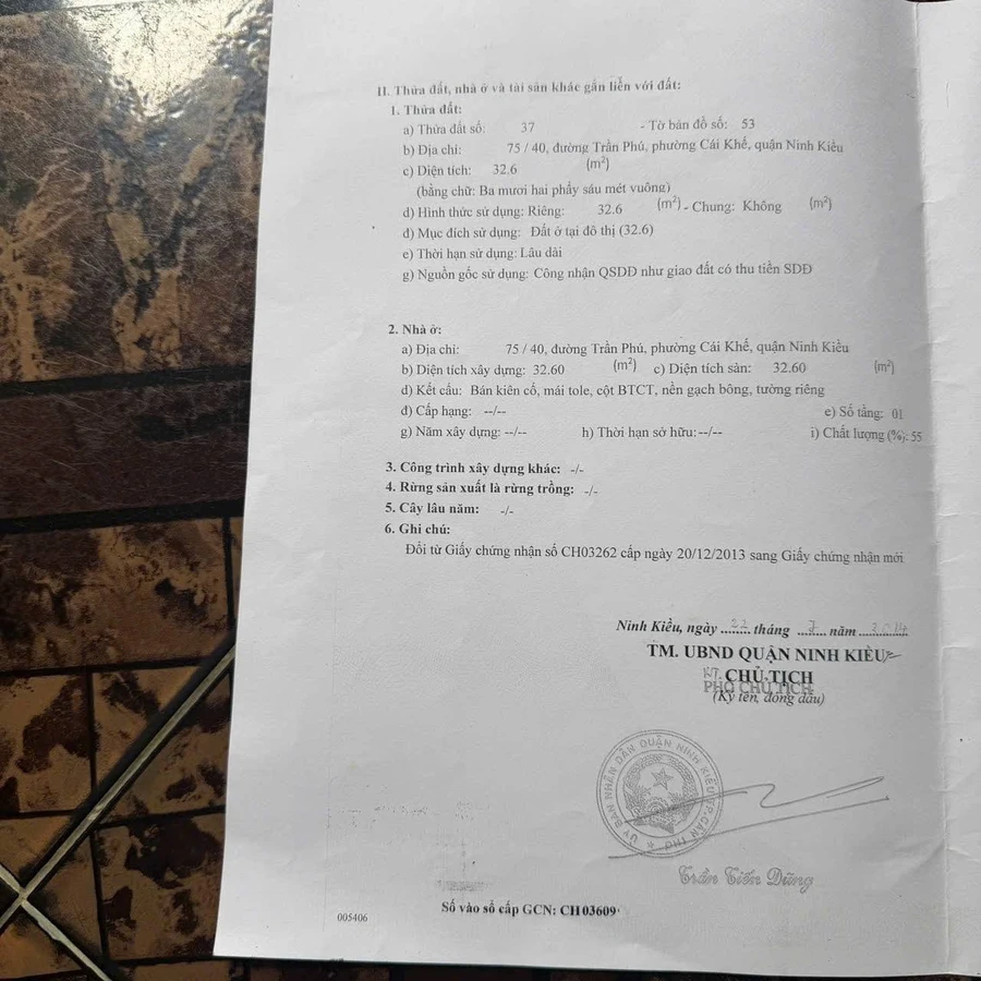 Bán nền tặng nhà 32,6m² Ninh Kiều Cần Thơ 1 tỷ 480 triệu - Ảnh thu nhỏ 5