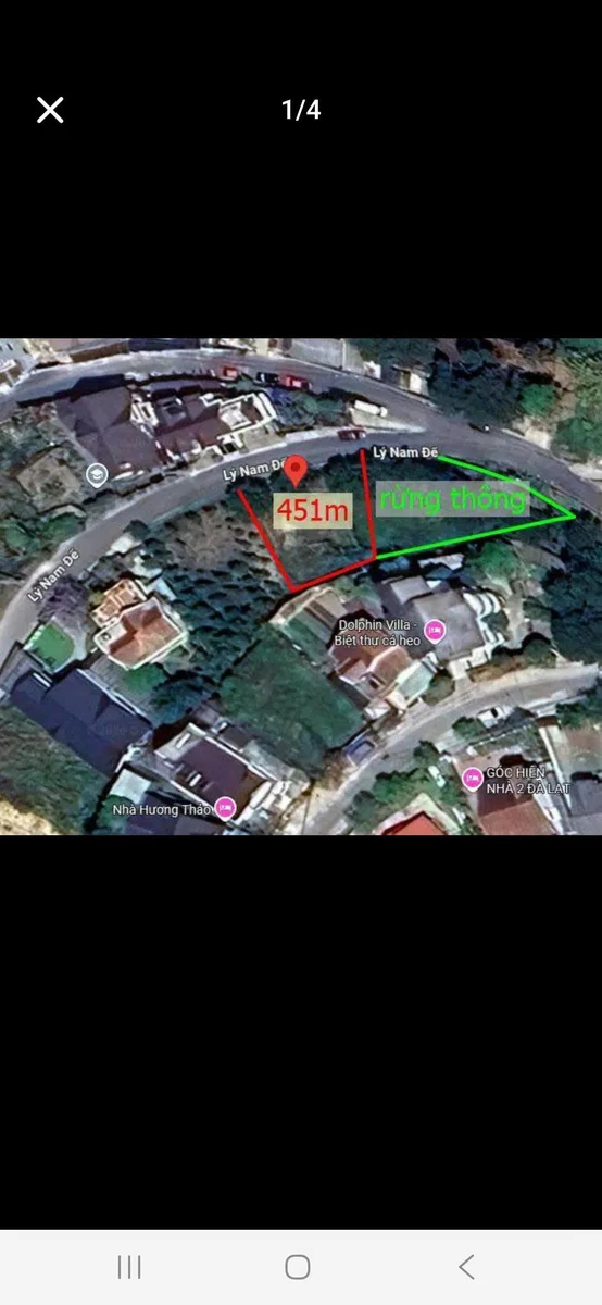 Bán đất full thổ cư 451m² khu biệt thự Lý Nam Đế - Ảnh thu nhỏ 4