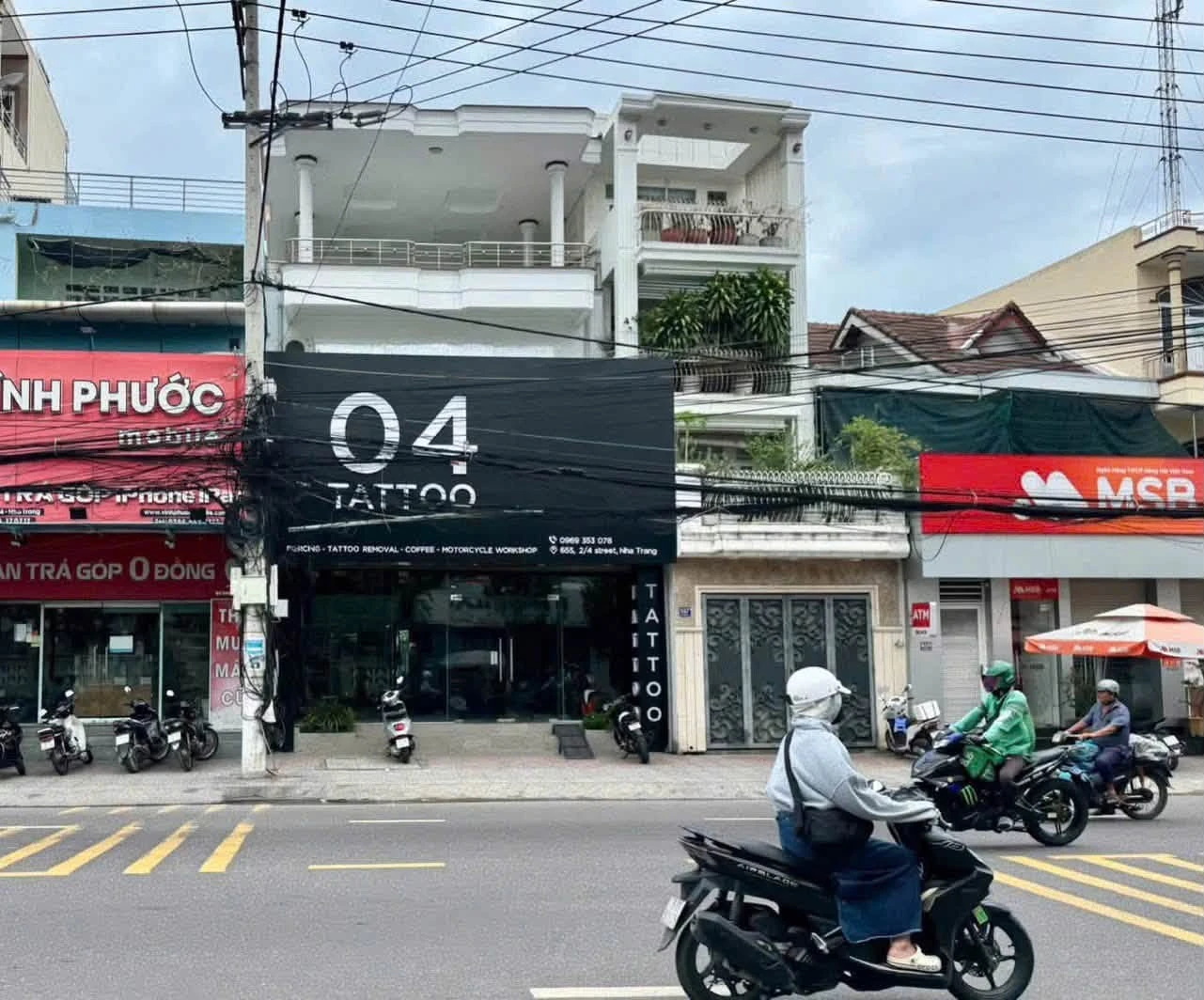 Nhà mặt tiền 3 tầng 95,5m², đường 2/4 Nha Trang, cho thuê 35tr/tháng - Ảnh 1