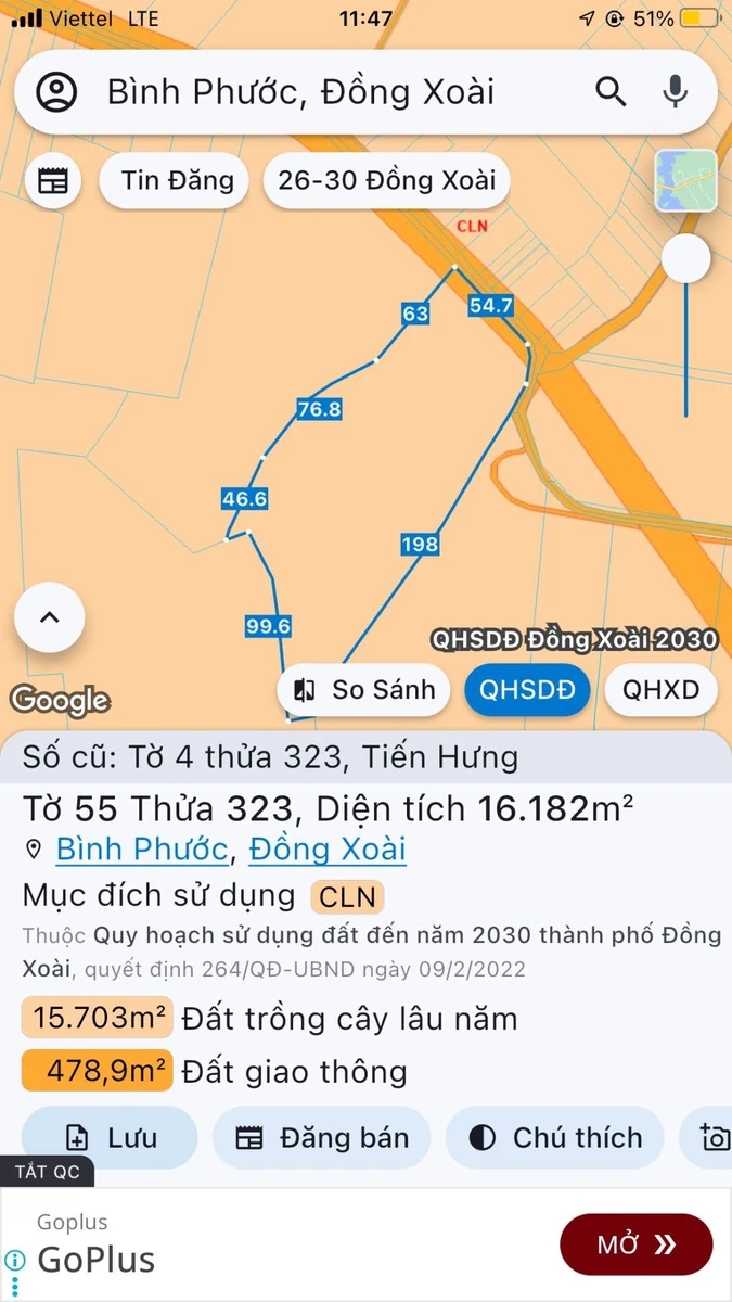 Bán đất Hóc Môn 1.6 hectare 5 tỷ - Ảnh thu nhỏ 3