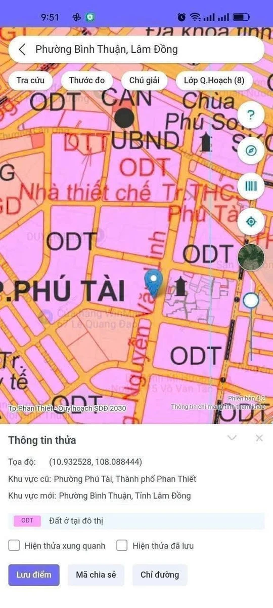 Bán đất 100m² mặt tiền Phú Tài, Phan Thiết 950 triệu - Ảnh thu nhỏ 3
