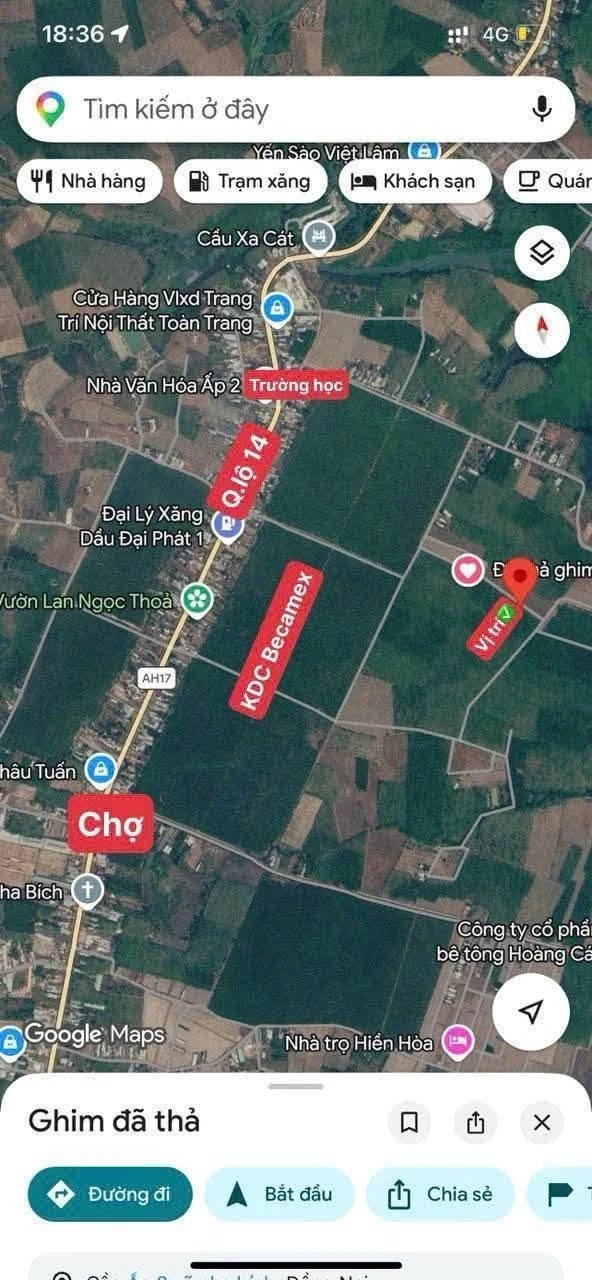 Bán đất mặt tiền Đường 13 Nha Bích, Chơn Thành 200m2, 370 triệu - Ảnh 1