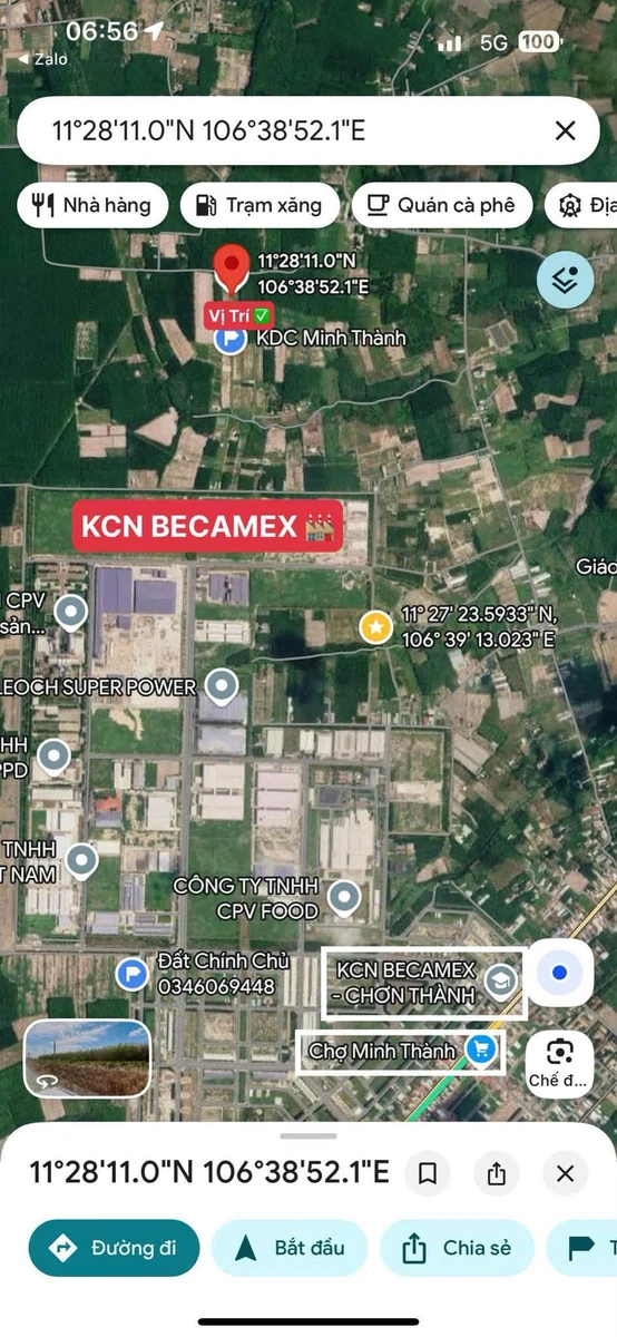 Bán đất 100m2 tại Minh Thành, gần KCN Becamex 420 triệu - Ảnh 1