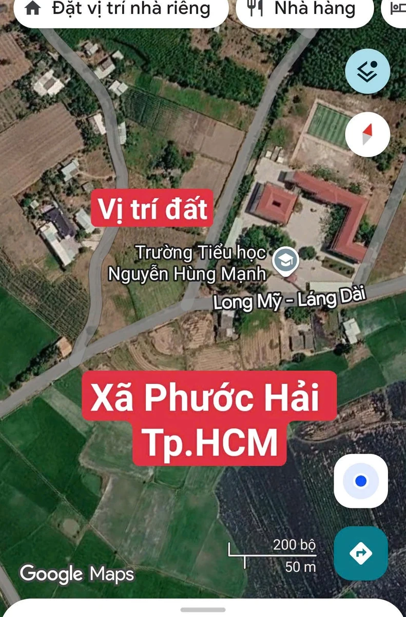 Bán 5 lô đất 180m² sát trường học Nguyễn Hùng Mạnh Phước Hải - Ảnh 1