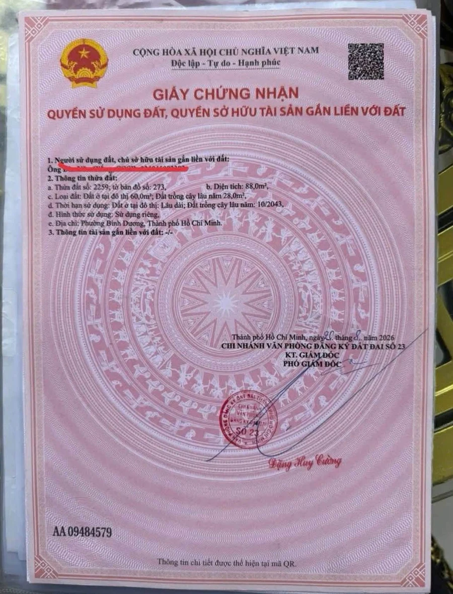 Bán lô đất 88m² Bình Dương 1 tỷ 830 triệu - Ảnh thu nhỏ 4