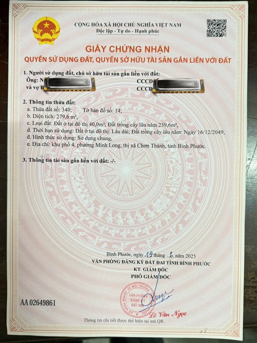 Bán đất 279m2 gần chợ Minh Long, Chơn Thành, Bình Phước, 350 triệu - Ảnh thu nhỏ 5