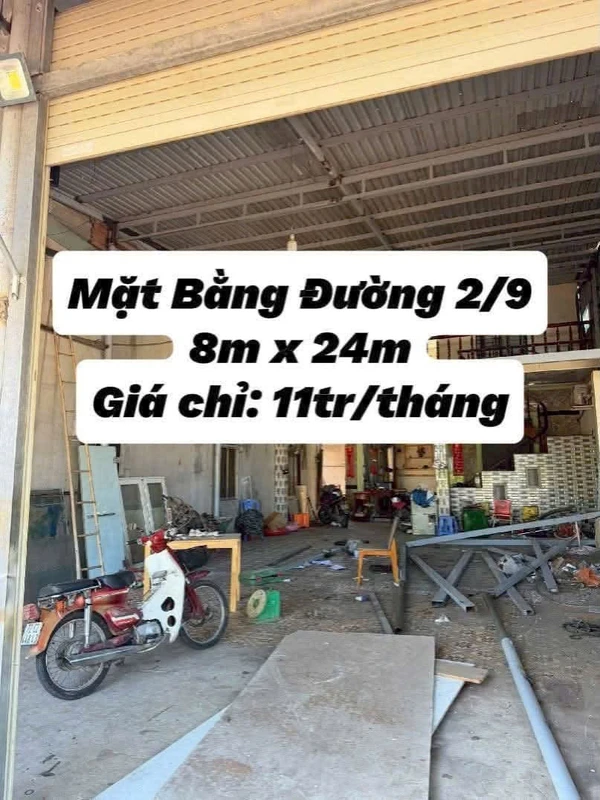 Cho thuê nhà mặt tiền Đường 2/9, 200m², 3 PN, 11 triệu/tháng