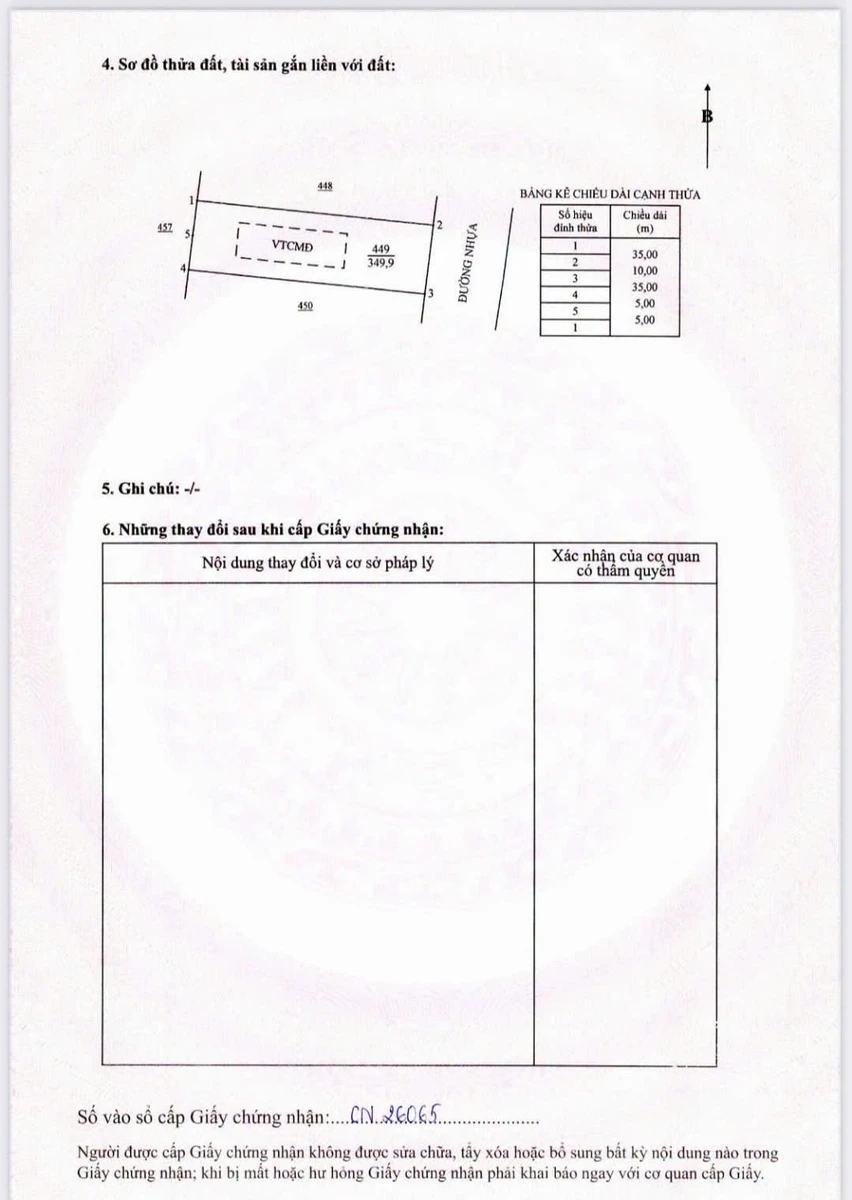 Bán đất mặt tiền Nguyễn Huệ 349m² Đất Đỏ 1 tỷ 650 - Ảnh 1