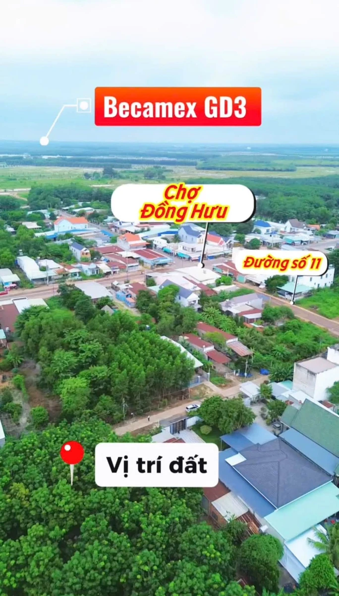 Bán đất thổ cư 120m2 đường Số 6 Minh Thành, gần chợ Đồng Hưu - Ảnh thu nhỏ 2