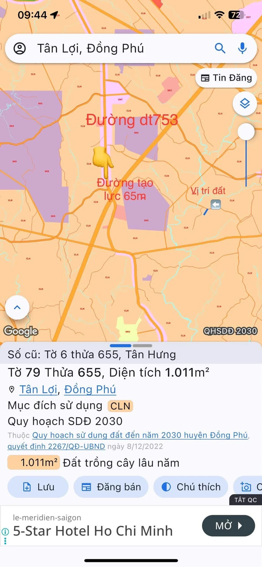 Bán đất 5000m² Đồng Phú Bình Phước 290 triệu/lô - Ảnh 1