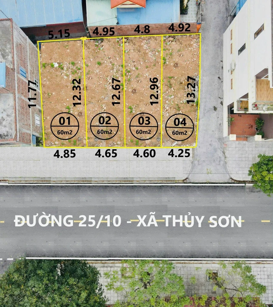 Bán lô đất mặt đường Thuỷ Sơn 60m² giá 2.7 tỷ - Ảnh thu nhỏ 3